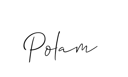 Best and Professional Signature Style for Polam. Allison_Script Best Signature Style Collection. Polam signature style 2 images and pictures png