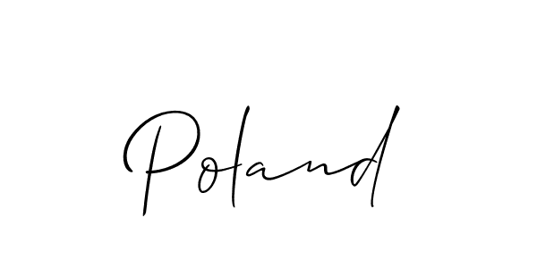Make a beautiful signature design for name Poland. Use this online signature maker to create a handwritten signature for free. Poland signature style 2 images and pictures png