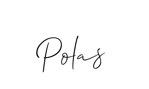 Use a signature maker to create a handwritten signature online. With this signature software, you can design (Allison_Script) your own signature for name Polas. Polas signature style 2 images and pictures png