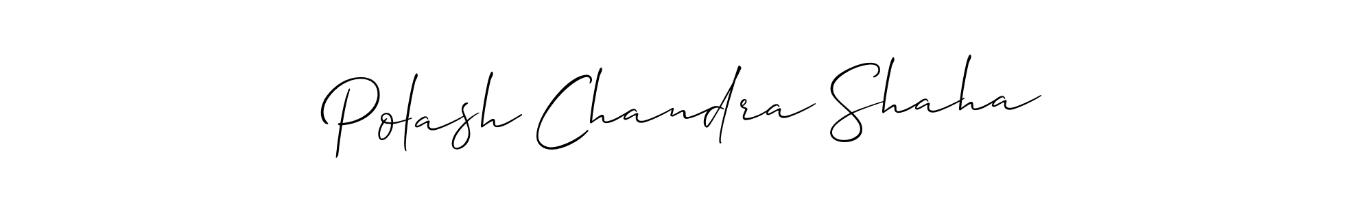 Make a short Polash Chandra Shaha signature style. Manage your documents anywhere anytime using Allison_Script. Create and add eSignatures, submit forms, share and send files easily. Polash Chandra Shaha signature style 2 images and pictures png