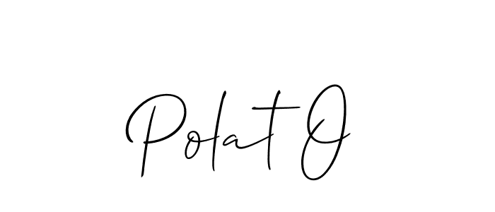 How to make Polat O signature? Allison_Script is a professional autograph style. Create handwritten signature for Polat O name. Polat O signature style 2 images and pictures png
