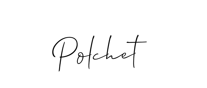 Create a beautiful signature design for name Polchet. With this signature (Allison_Script) fonts, you can make a handwritten signature for free. Polchet signature style 2 images and pictures png