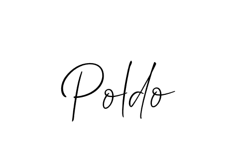 Make a beautiful signature design for name Poldo. Use this online signature maker to create a handwritten signature for free. Poldo signature style 2 images and pictures png