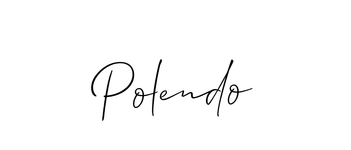 Best and Professional Signature Style for Polendo. Allison_Script Best Signature Style Collection. Polendo signature style 2 images and pictures png