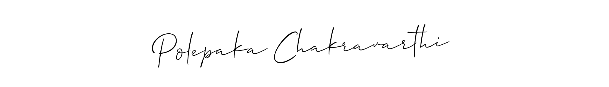 Best and Professional Signature Style for Polepaka Chakravarthi. Allison_Script Best Signature Style Collection. Polepaka Chakravarthi signature style 2 images and pictures png