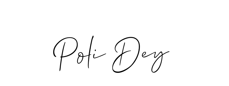 Best and Professional Signature Style for Poli Dey. Allison_Script Best Signature Style Collection. Poli Dey signature style 2 images and pictures png
