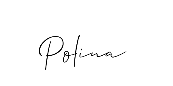 Polina stylish signature style. Best Handwritten Sign (Allison_Script) for my name. Handwritten Signature Collection Ideas for my name Polina. Polina signature style 2 images and pictures png