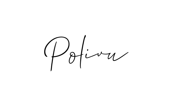 How to Draw Polivu signature style? Allison_Script is a latest design signature styles for name Polivu. Polivu signature style 2 images and pictures png