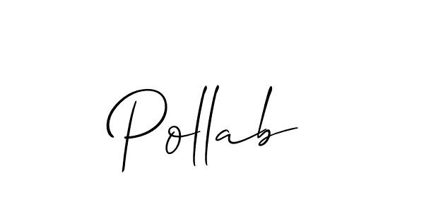 Make a beautiful signature design for name Pollab. Use this online signature maker to create a handwritten signature for free. Pollab signature style 2 images and pictures png