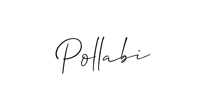 Similarly Allison_Script is the best handwritten signature design. Signature creator online .You can use it as an online autograph creator for name Pollabi. Pollabi signature style 2 images and pictures png