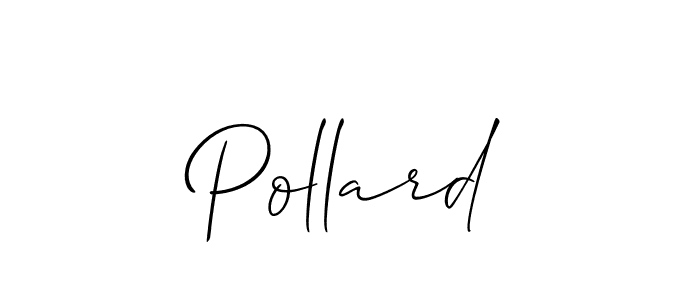 Make a beautiful signature design for name Pollard. With this signature (Allison_Script) style, you can create a handwritten signature for free. Pollard signature style 2 images and pictures png