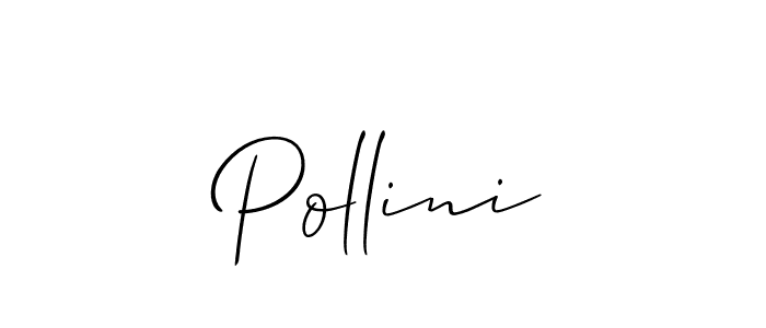 How to make Pollini name signature. Use Allison_Script style for creating short signs online. This is the latest handwritten sign. Pollini signature style 2 images and pictures png