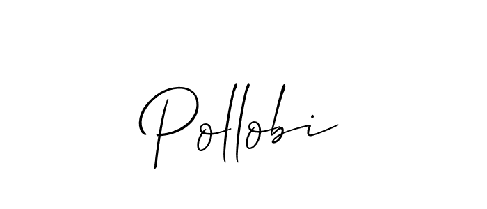 How to make Pollobi signature? Allison_Script is a professional autograph style. Create handwritten signature for Pollobi name. Pollobi signature style 2 images and pictures png