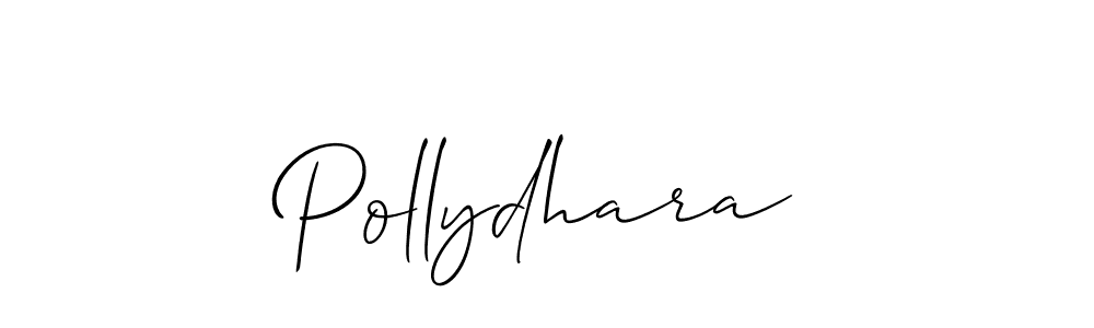 The best way (Allison_Script) to make a short signature is to pick only two or three words in your name. The name Pollydhara include a total of six letters. For converting this name. Pollydhara signature style 2 images and pictures png