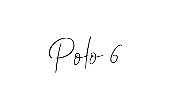 if you are searching for the best signature style for your name Polo 6. so please give up your signature search. here we have designed multiple signature styles  using Allison_Script. Polo 6 signature style 2 images and pictures png