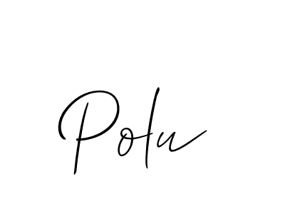 Polu stylish signature style. Best Handwritten Sign (Allison_Script) for my name. Handwritten Signature Collection Ideas for my name Polu. Polu signature style 2 images and pictures png