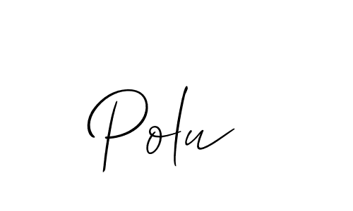 Make a beautiful signature design for name Polu . Use this online signature maker to create a handwritten signature for free. Polu  signature style 2 images and pictures png