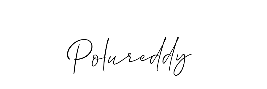 Create a beautiful signature design for name Polureddy. With this signature (Allison_Script) fonts, you can make a handwritten signature for free. Polureddy signature style 2 images and pictures png