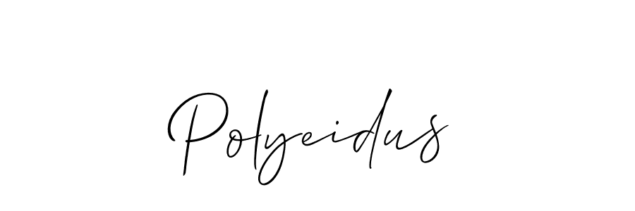 It looks lik you need a new signature style for name Polyeidus. Design unique handwritten (Allison_Script) signature with our free signature maker in just a few clicks. Polyeidus signature style 2 images and pictures png