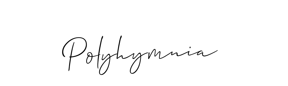 You should practise on your own different ways (Allison_Script) to write your name (Polyhymnia) in signature. don't let someone else do it for you. Polyhymnia signature style 2 images and pictures png