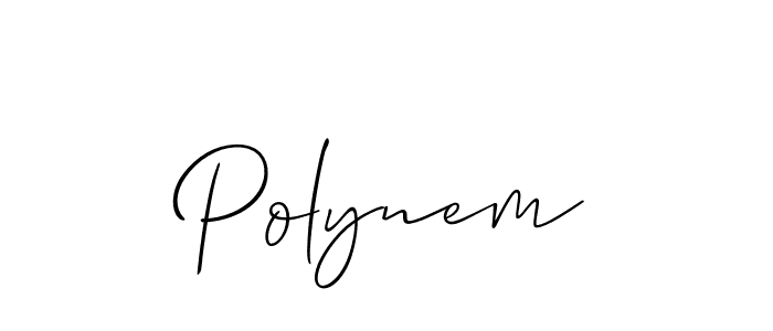 It looks lik you need a new signature style for name Polynem. Design unique handwritten (Allison_Script) signature with our free signature maker in just a few clicks. Polynem signature style 2 images and pictures png