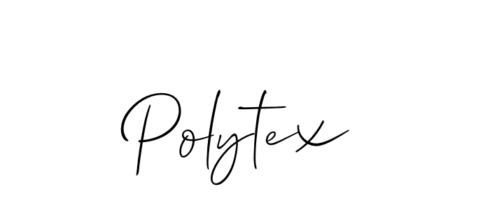 Design your own signature with our free online signature maker. With this signature software, you can create a handwritten (Allison_Script) signature for name Polytex. Polytex signature style 2 images and pictures png