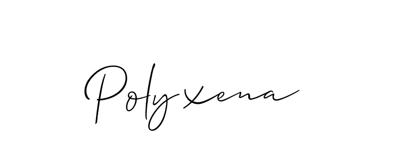 Best and Professional Signature Style for Polyxena. Allison_Script Best Signature Style Collection. Polyxena signature style 2 images and pictures png