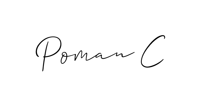 Here are the top 10 professional signature styles for the name Poman C. These are the best autograph styles you can use for your name. Poman C signature style 2 images and pictures png