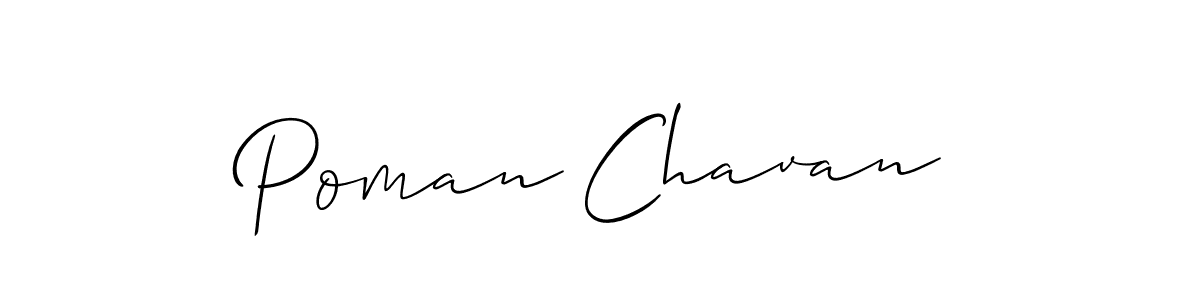 Best and Professional Signature Style for Poman Chavan. Allison_Script Best Signature Style Collection. Poman Chavan signature style 2 images and pictures png