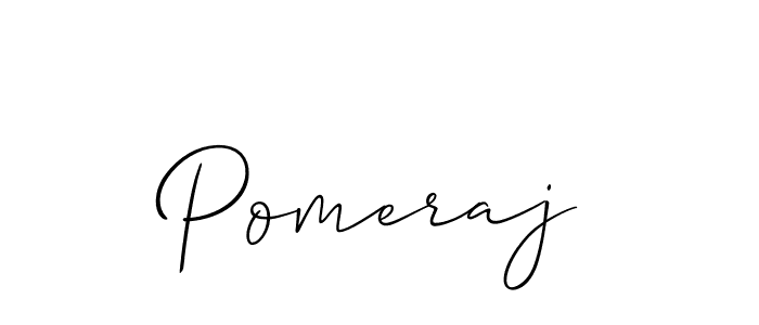 You should practise on your own different ways (Allison_Script) to write your name (Pomeraj) in signature. don't let someone else do it for you. Pomeraj signature style 2 images and pictures png