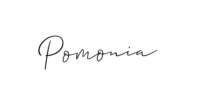 You should practise on your own different ways (Allison_Script) to write your name (Pomonia) in signature. don't let someone else do it for you. Pomonia signature style 2 images and pictures png