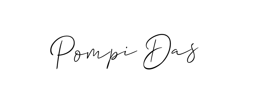 It looks lik you need a new signature style for name Pompi Das. Design unique handwritten (Allison_Script) signature with our free signature maker in just a few clicks. Pompi Das signature style 2 images and pictures png