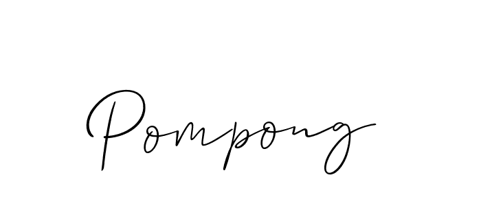 How to Draw Pompong signature style? Allison_Script is a latest design signature styles for name Pompong. Pompong signature style 2 images and pictures png