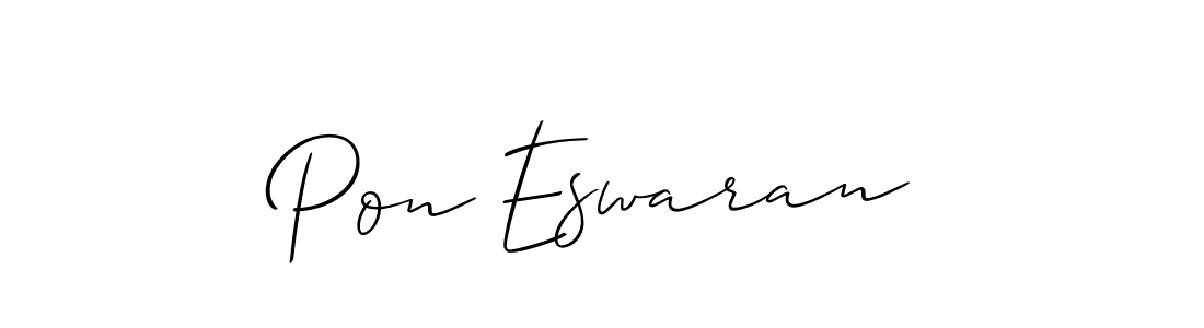 How to Draw Pon Eswaran signature style? Allison_Script is a latest design signature styles for name Pon Eswaran. Pon Eswaran signature style 2 images and pictures png