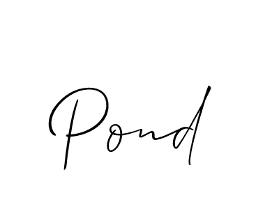 You should practise on your own different ways (Allison_Script) to write your name (Pond) in signature. don't let someone else do it for you. Pond signature style 2 images and pictures png