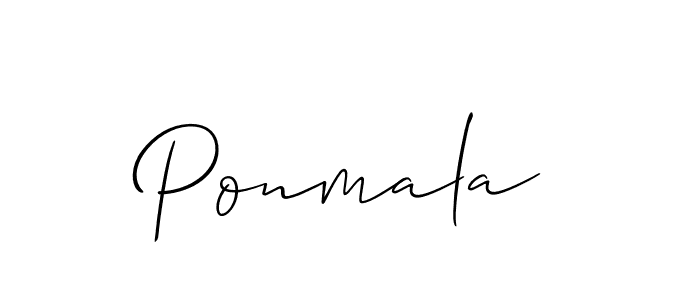 Also You can easily find your signature by using the search form. We will create Ponmala name handwritten signature images for you free of cost using Allison_Script sign style. Ponmala signature style 2 images and pictures png