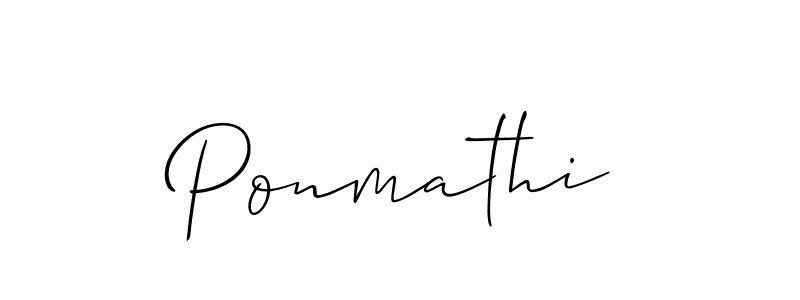 How to Draw Ponmathi signature style? Allison_Script is a latest design signature styles for name Ponmathi. Ponmathi signature style 2 images and pictures png