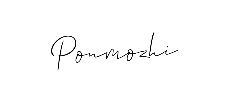 How to Draw Ponmozhi signature style? Allison_Script is a latest design signature styles for name Ponmozhi. Ponmozhi signature style 2 images and pictures png
