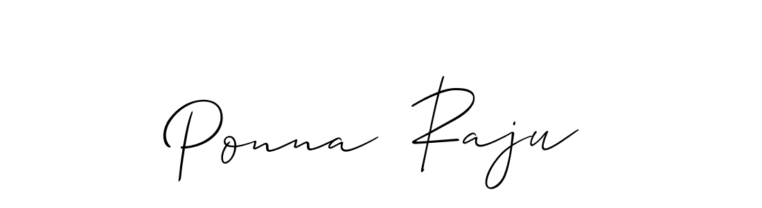How to make Ponna  Raju signature? Allison_Script is a professional autograph style. Create handwritten signature for Ponna  Raju name. Ponna  Raju signature style 2 images and pictures png