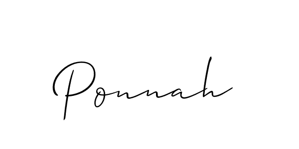 Make a beautiful signature design for name Ponnah. Use this online signature maker to create a handwritten signature for free. Ponnah signature style 2 images and pictures png