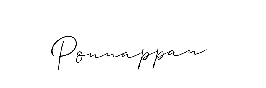 How to make Ponnappan name signature. Use Allison_Script style for creating short signs online. This is the latest handwritten sign. Ponnappan signature style 2 images and pictures png