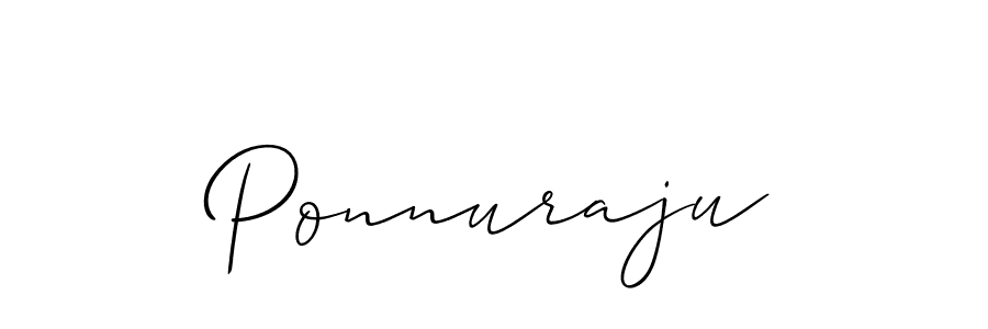 Also we have Ponnuraju name is the best signature style. Create professional handwritten signature collection using Allison_Script autograph style. Ponnuraju signature style 2 images and pictures png