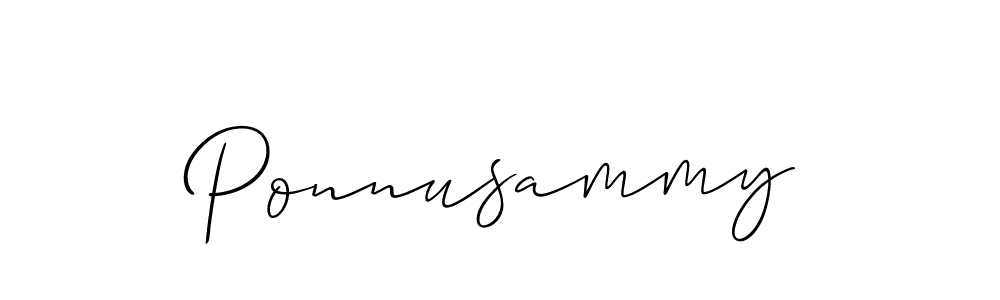 Ponnusammy stylish signature style. Best Handwritten Sign (Allison_Script) for my name. Handwritten Signature Collection Ideas for my name Ponnusammy. Ponnusammy signature style 2 images and pictures png