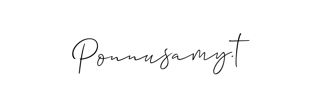 Make a short Ponnusamy.t signature style. Manage your documents anywhere anytime using Allison_Script. Create and add eSignatures, submit forms, share and send files easily. Ponnusamy.t signature style 2 images and pictures png