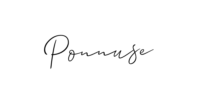Once you've used our free online signature maker to create your best signature Allison_Script style, it's time to enjoy all of the benefits that Ponnuse name signing documents. Ponnuse signature style 2 images and pictures png