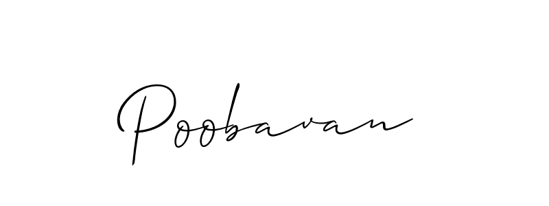 Create a beautiful signature design for name Poobavan. With this signature (Allison_Script) fonts, you can make a handwritten signature for free. Poobavan signature style 2 images and pictures png