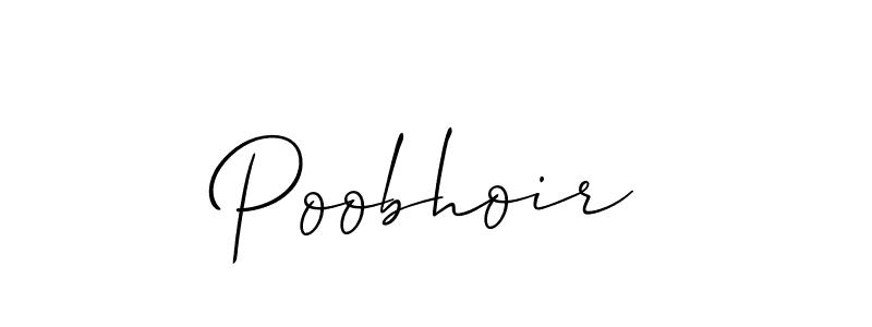 You can use this online signature creator to create a handwritten signature for the name Poobhoir. This is the best online autograph maker. Poobhoir signature style 2 images and pictures png