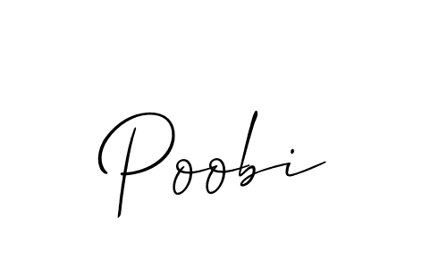 Make a beautiful signature design for name Poobi. Use this online signature maker to create a handwritten signature for free. Poobi signature style 2 images and pictures png