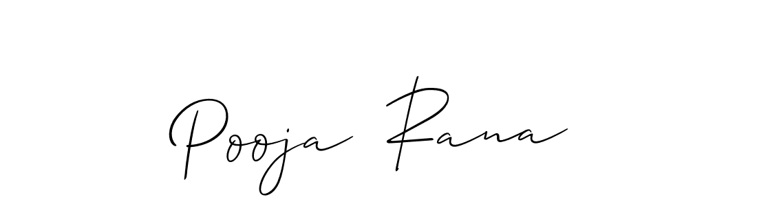 This is the best signature style for the Pooja  Rana name. Also you like these signature font (Allison_Script). Mix name signature. Pooja  Rana signature style 2 images and pictures png