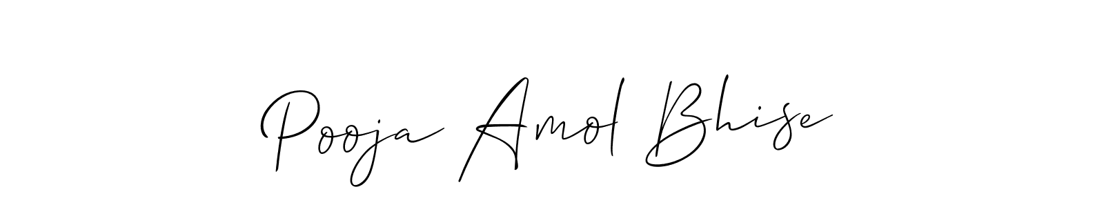 How to make Pooja Amol Bhise signature? Allison_Script is a professional autograph style. Create handwritten signature for Pooja Amol Bhise name. Pooja Amol Bhise signature style 2 images and pictures png